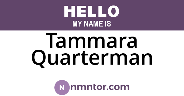 Tammara Quarterman