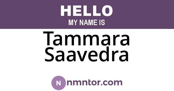 Tammara Saavedra