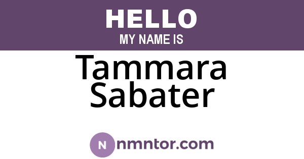 Tammara Sabater