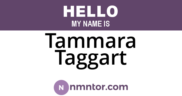 Tammara Taggart