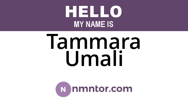 Tammara Umali