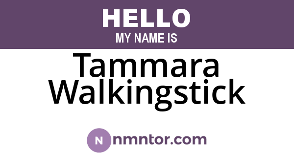 Tammara Walkingstick