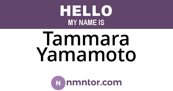 Tammara Yamamoto