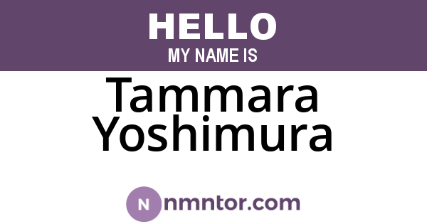 Tammara Yoshimura