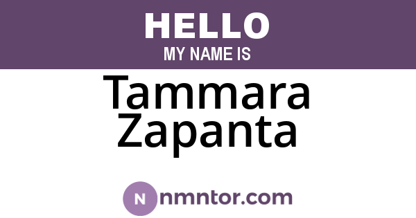 Tammara Zapanta