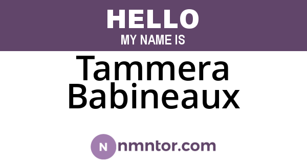 Tammera Babineaux