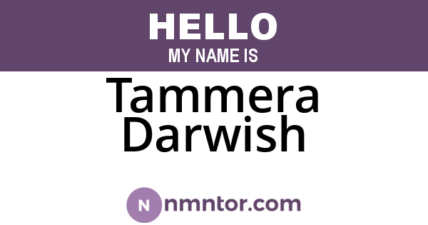 Tammera Darwish