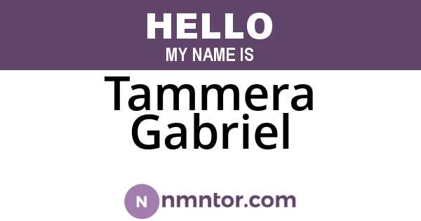 Tammera Gabriel