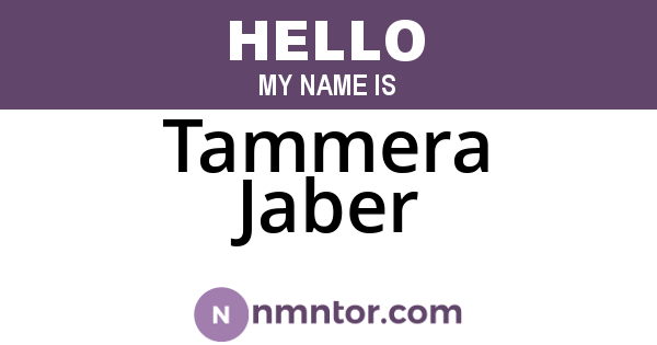 Tammera Jaber
