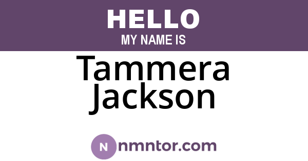 Tammera Jackson