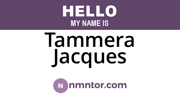 Tammera Jacques