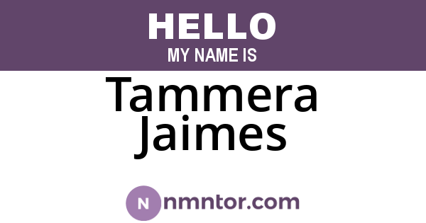 Tammera Jaimes