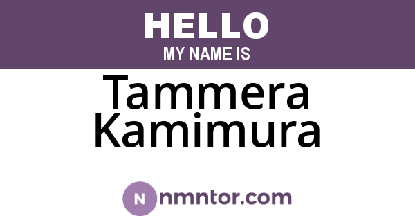 Tammera Kamimura