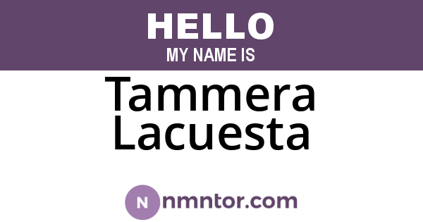 Tammera Lacuesta