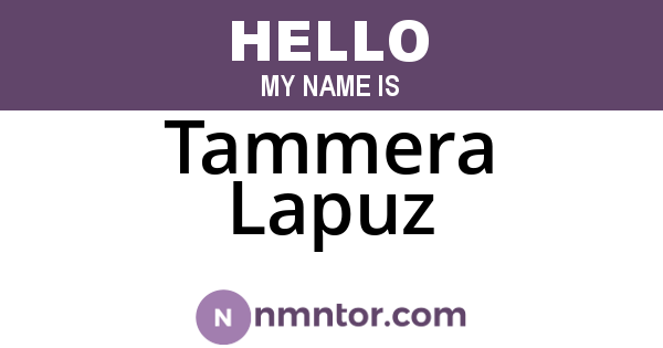 Tammera Lapuz