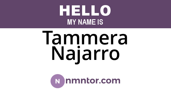 Tammera Najarro