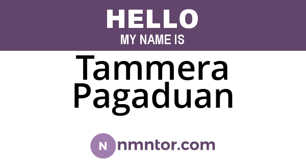 Tammera Pagaduan