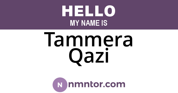 Tammera Qazi