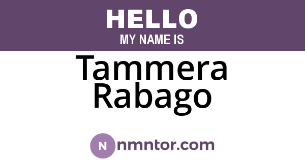 Tammera Rabago