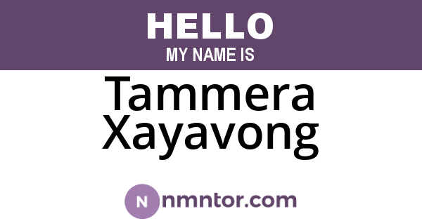 Tammera Xayavong