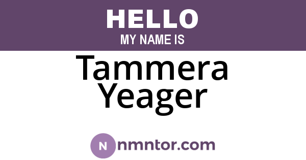 Tammera Yeager