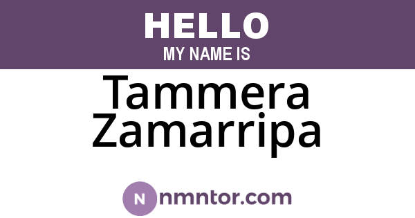 Tammera Zamarripa
