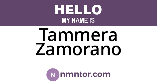 Tammera Zamorano
