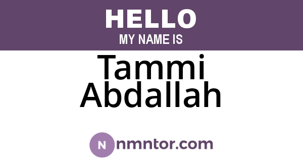 Tammi Abdallah