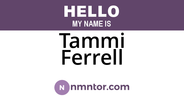 Tammi Ferrell