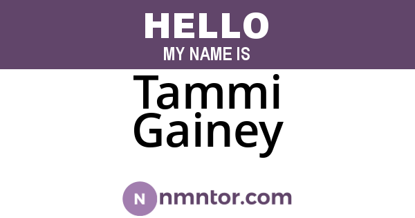 Tammi Gainey
