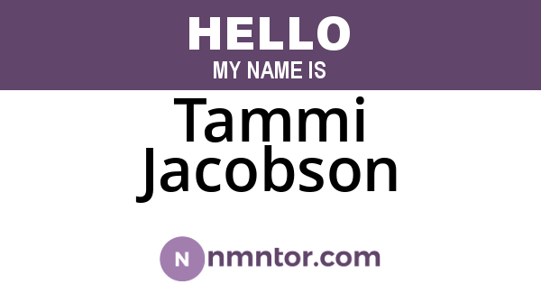 Tammi Jacobson