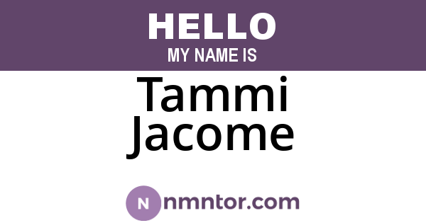 Tammi Jacome