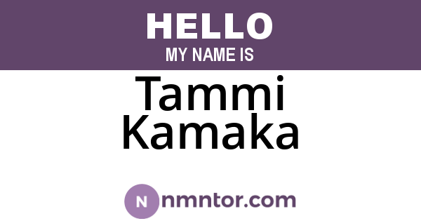 Tammi Kamaka