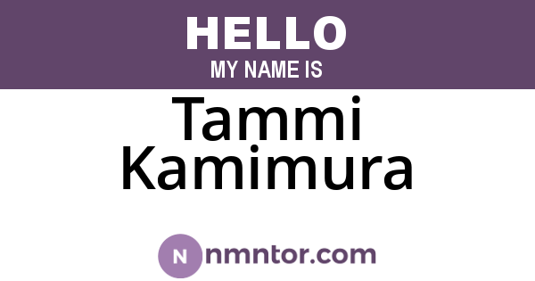 Tammi Kamimura