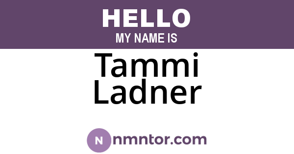 Tammi Ladner