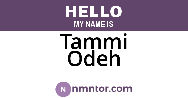 Tammi Odeh