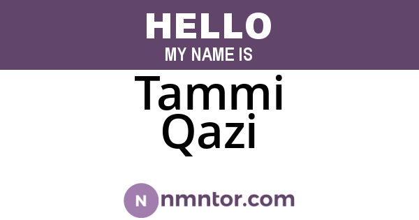 Tammi Qazi