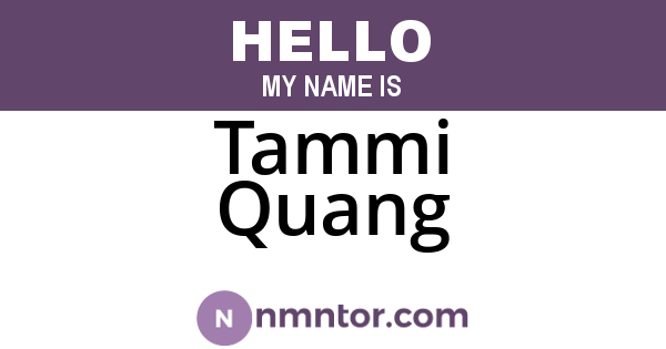 Tammi Quang