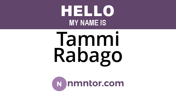 Tammi Rabago
