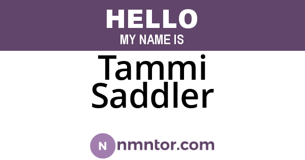 Tammi Saddler