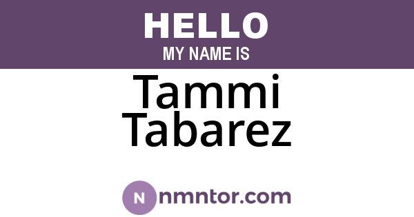 Tammi Tabarez