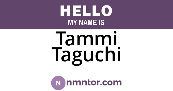 Tammi Taguchi