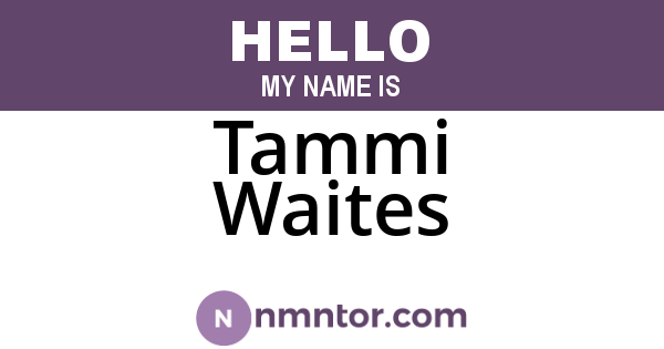 Tammi Waites