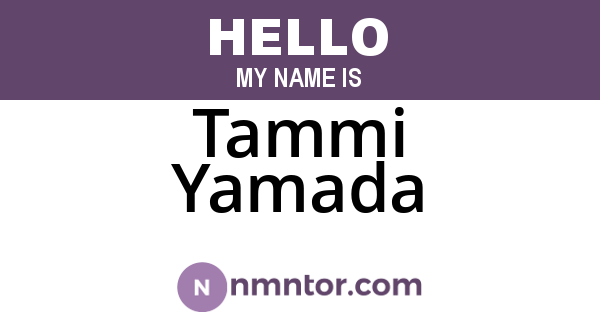Tammi Yamada