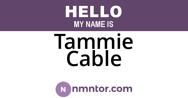 Tammie Cable