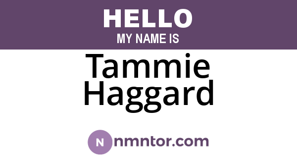Tammie Haggard