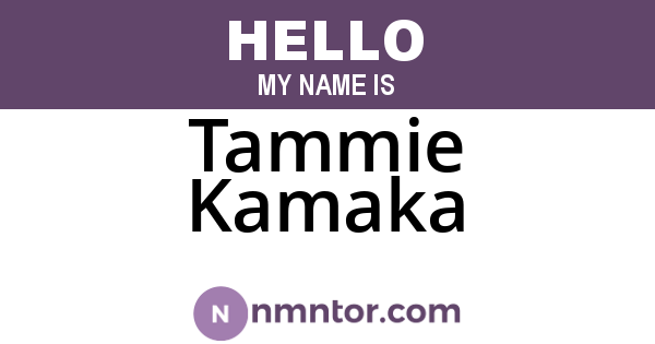 Tammie Kamaka