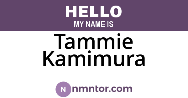 Tammie Kamimura