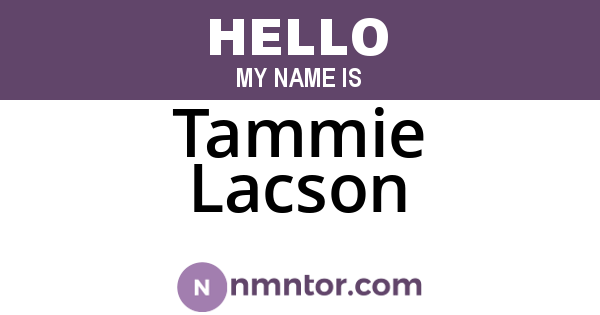 Tammie Lacson