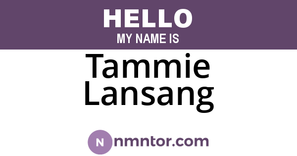 Tammie Lansang